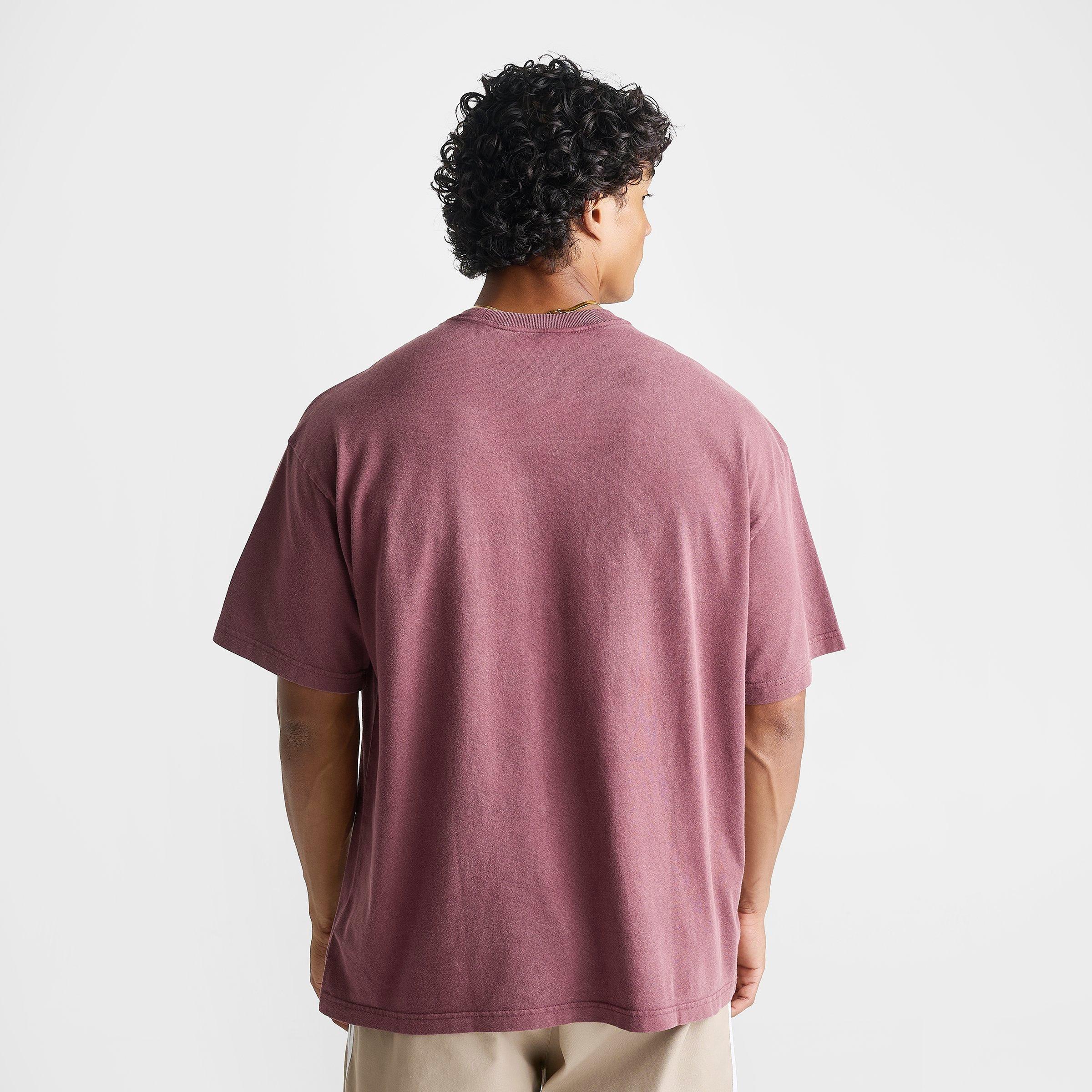 Men's adidas Originals Trefoil Essentials Washed Loose T-Shirt - Maroon