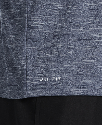 Nike Men's Heather Hydroguard Long Sleeve Swim T-Shirt - MIDNIGHT NAVY