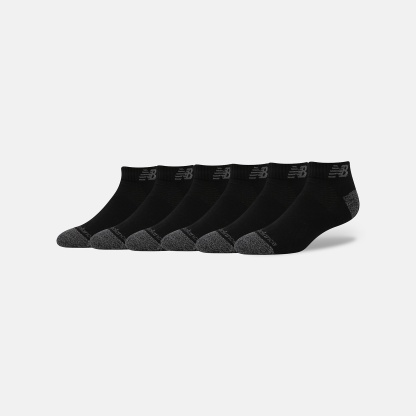 New Balance Active No Show Socks 6 Pack, LAS65204BK