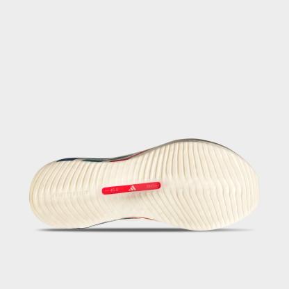 Men's adidas Hyperboost Edge Running Shoes - Part 1 - Off White/Pure Ruby/Gold Metallic - Bottom view