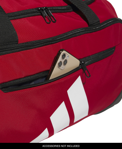 adidas Men's Medium Defender Logo Duffel Bag - Dark Red