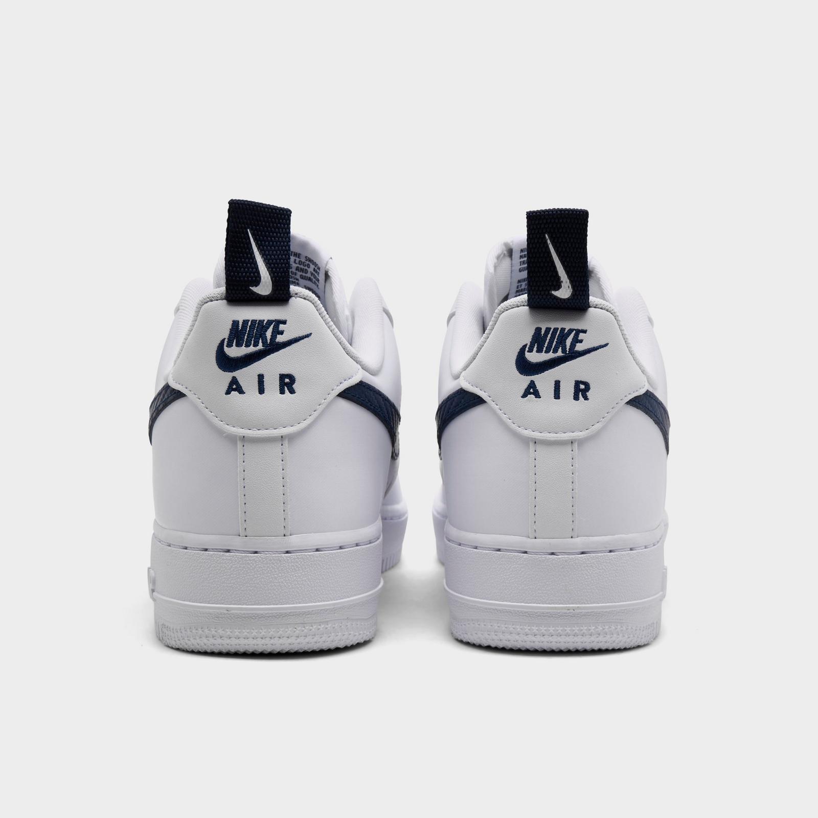 Men's Nike Air Force 1 '07 LV8 Casual Shoes - White/Midnight Navy/White