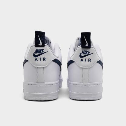 Men's Nike Air Force 1 '07 LV8 Casual Shoes - White/Midnight Navy/White