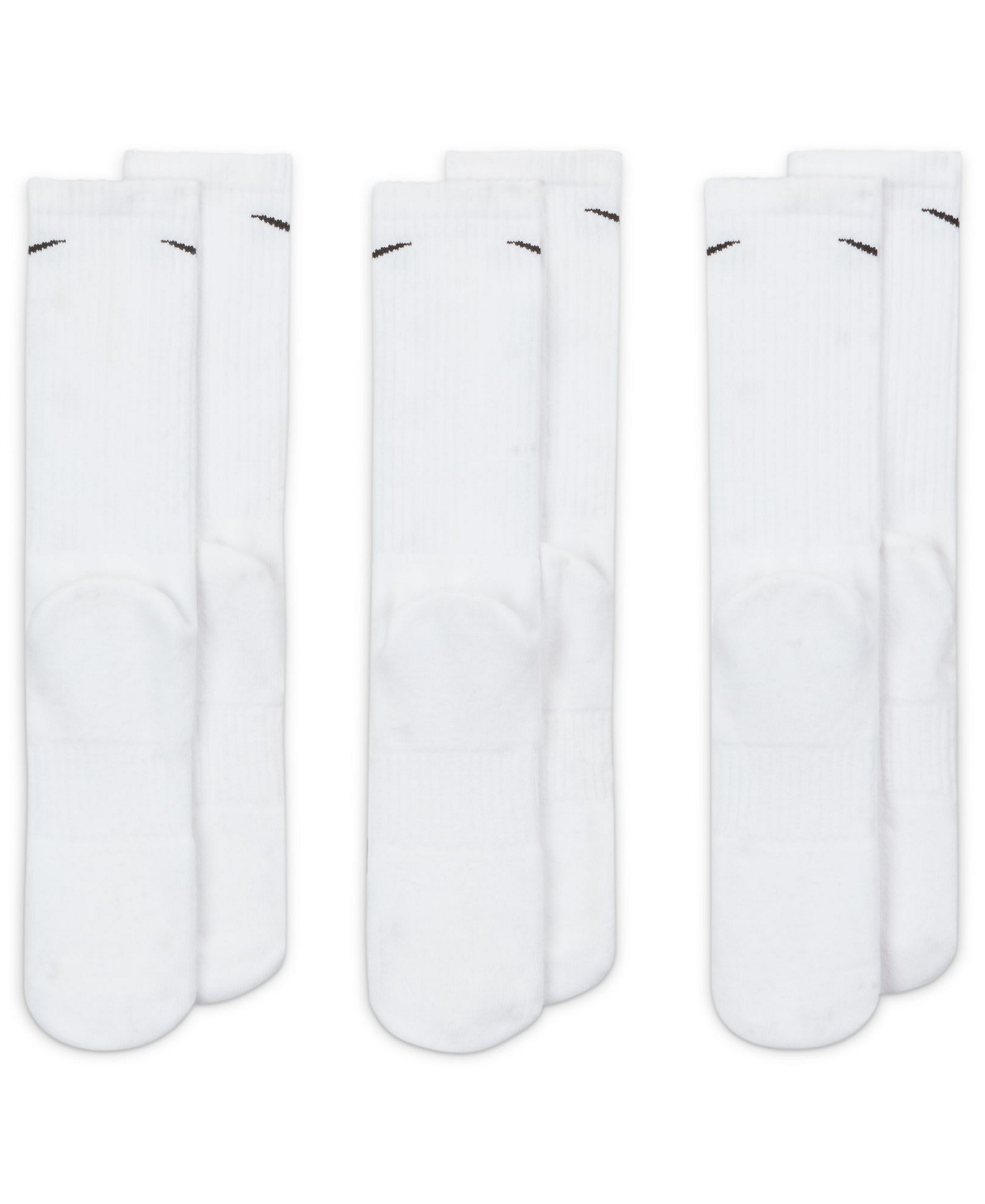 Nike Unisex Everyday Crew Socks, 3-Pack - White/Black