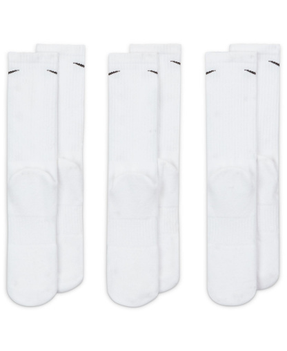 Nike Unisex Everyday Crew Socks, 3-Pack - White/Black