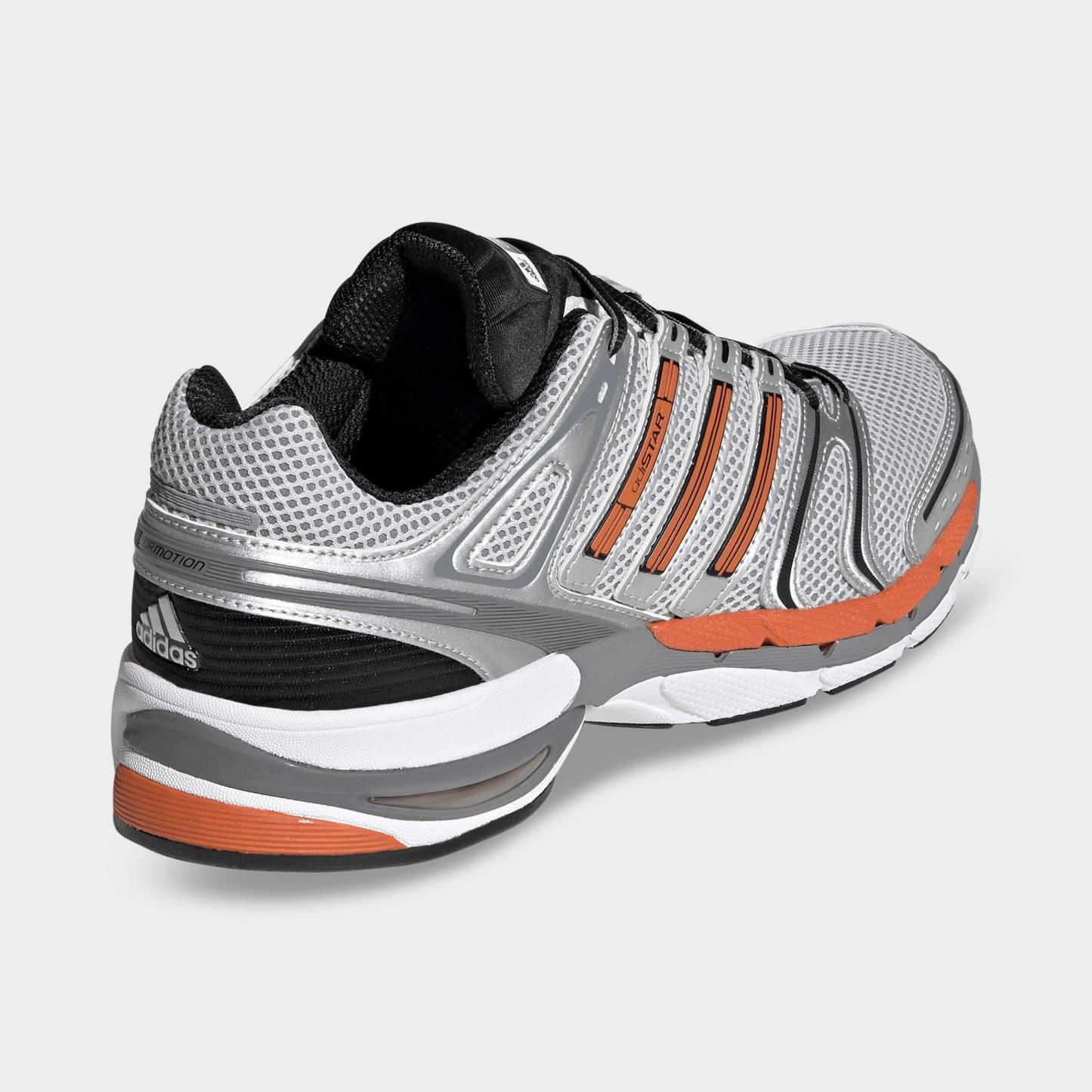 Men's adidas Adistar Control 5 Casual Shoes - Part 1 - Grey/Craft Orange/Core Black - Back view