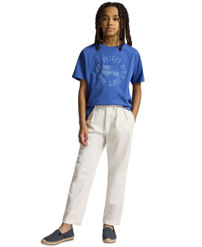 Polo Ralph Lauren Boys' 8-20 Short-Sleeve Logo Jersey T-Shirt - Bai Blue