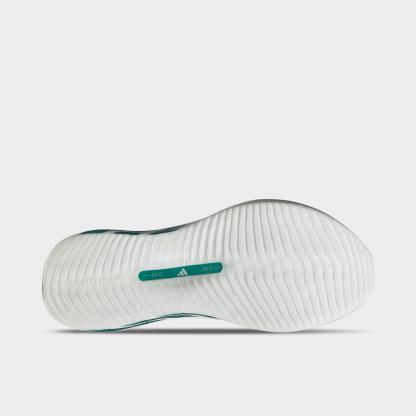 Men's adidas Hyperboost Edge Running Shoes - Part 2 - Cloud White/Equipment Green/Zero Metallic - Bottom view