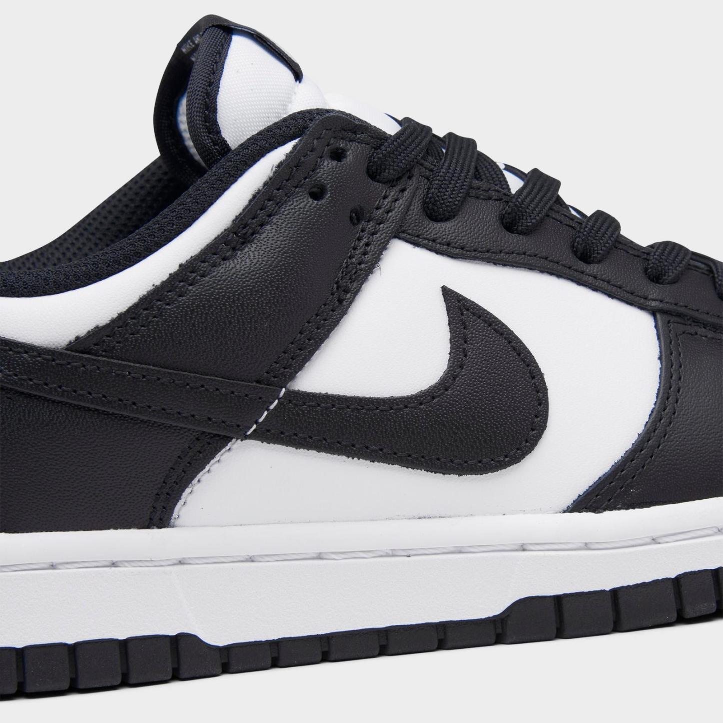 Women's Nike Dunk Low Retro Casual Shoes - White/Black/White