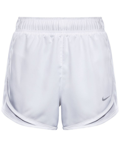 Nike Women's Tempo Dri-FIT Mid-Rise Running Shorts - White/Reflective Silver