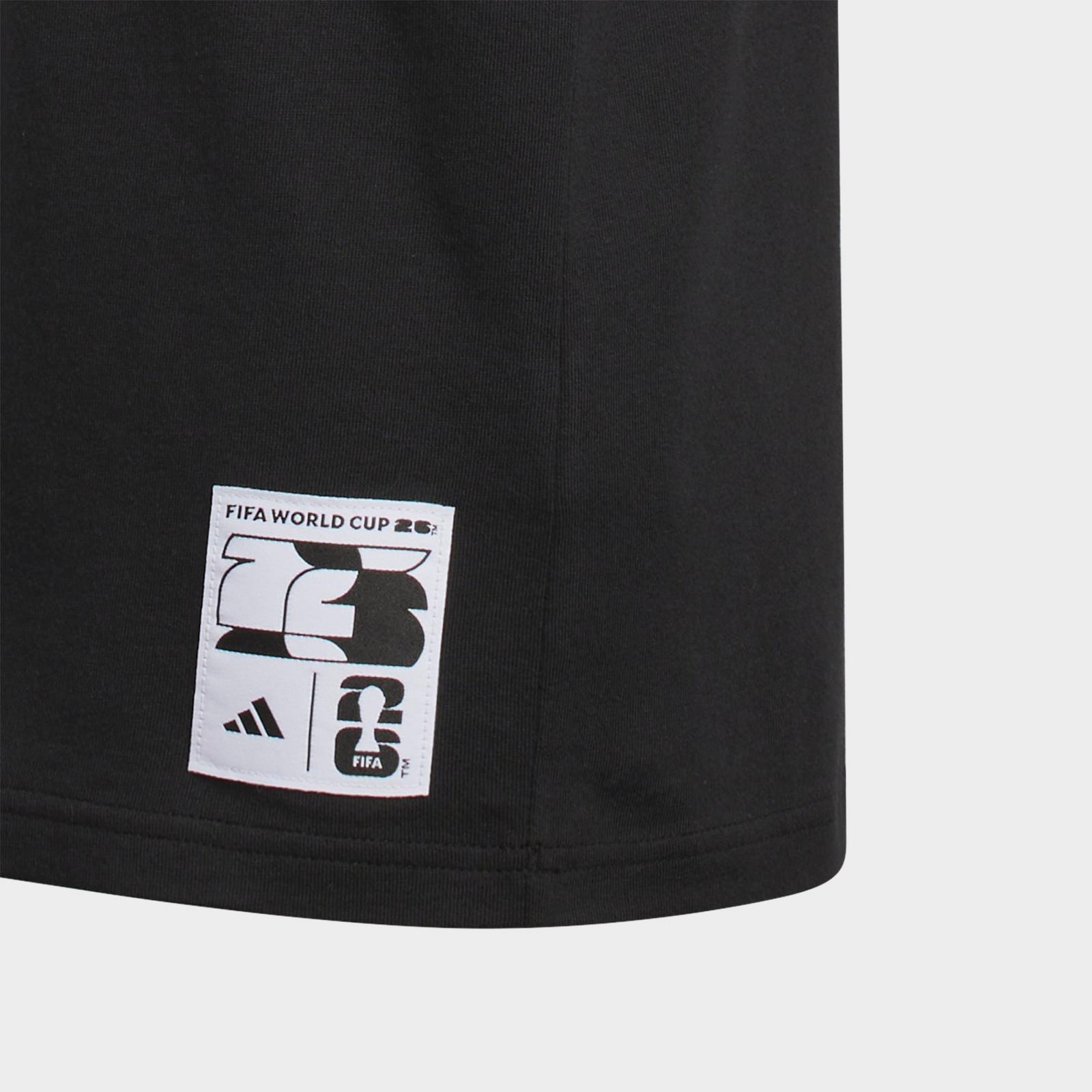 Big Kids' adidas FIFA World Cup 26 Host City Toronto Graphic Soccer T-Shirt - Black - view 4