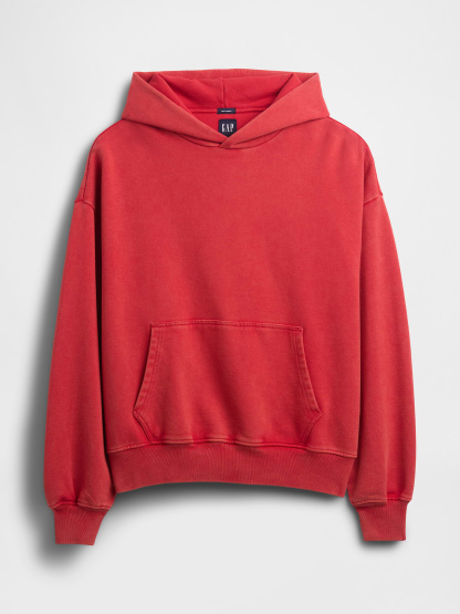 Adult Heavyweight Oversized Hoodie - MODERN RED