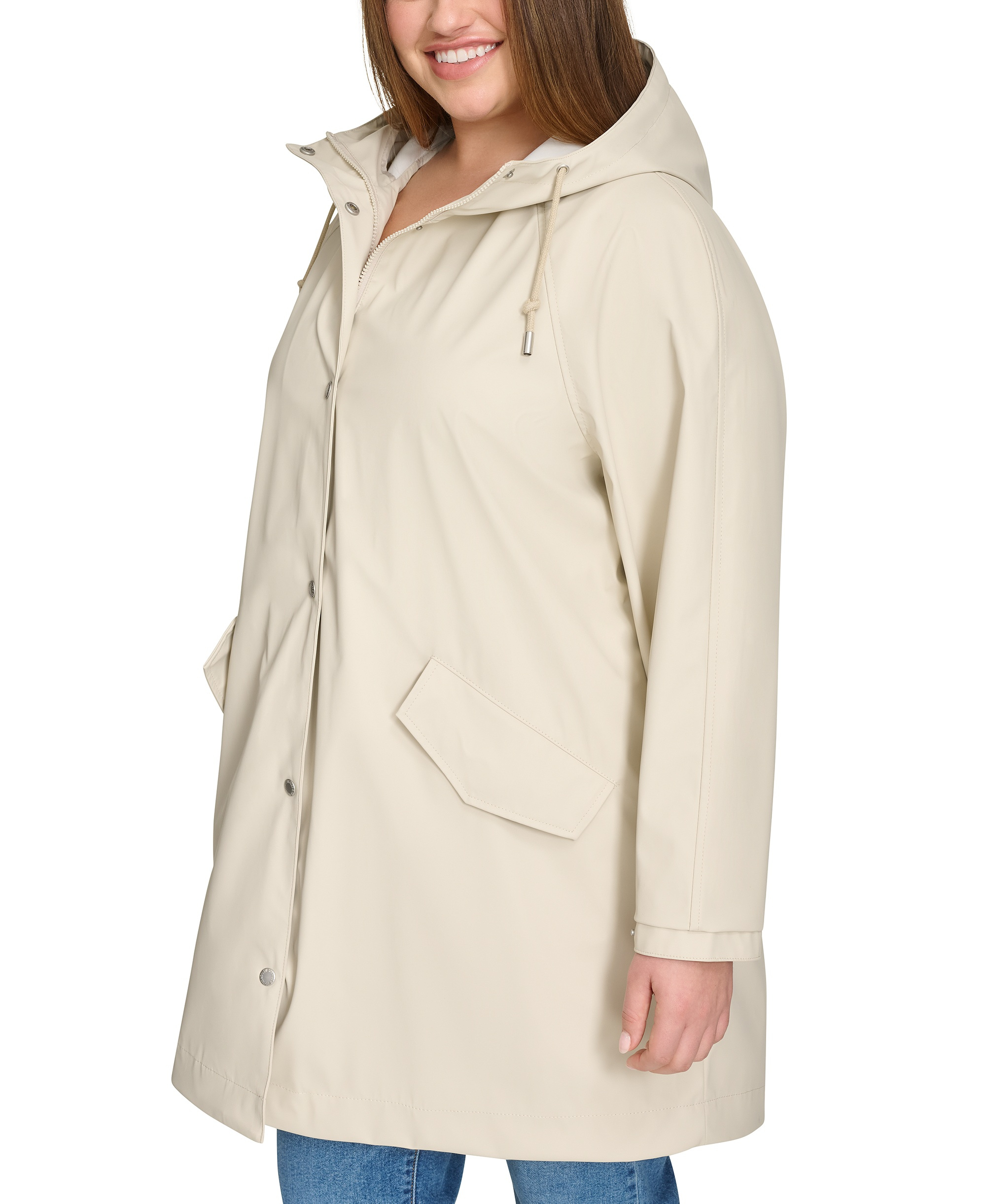 Levi's Women's Raglan Sleeve Rain Collar Jacket - Oatmeal