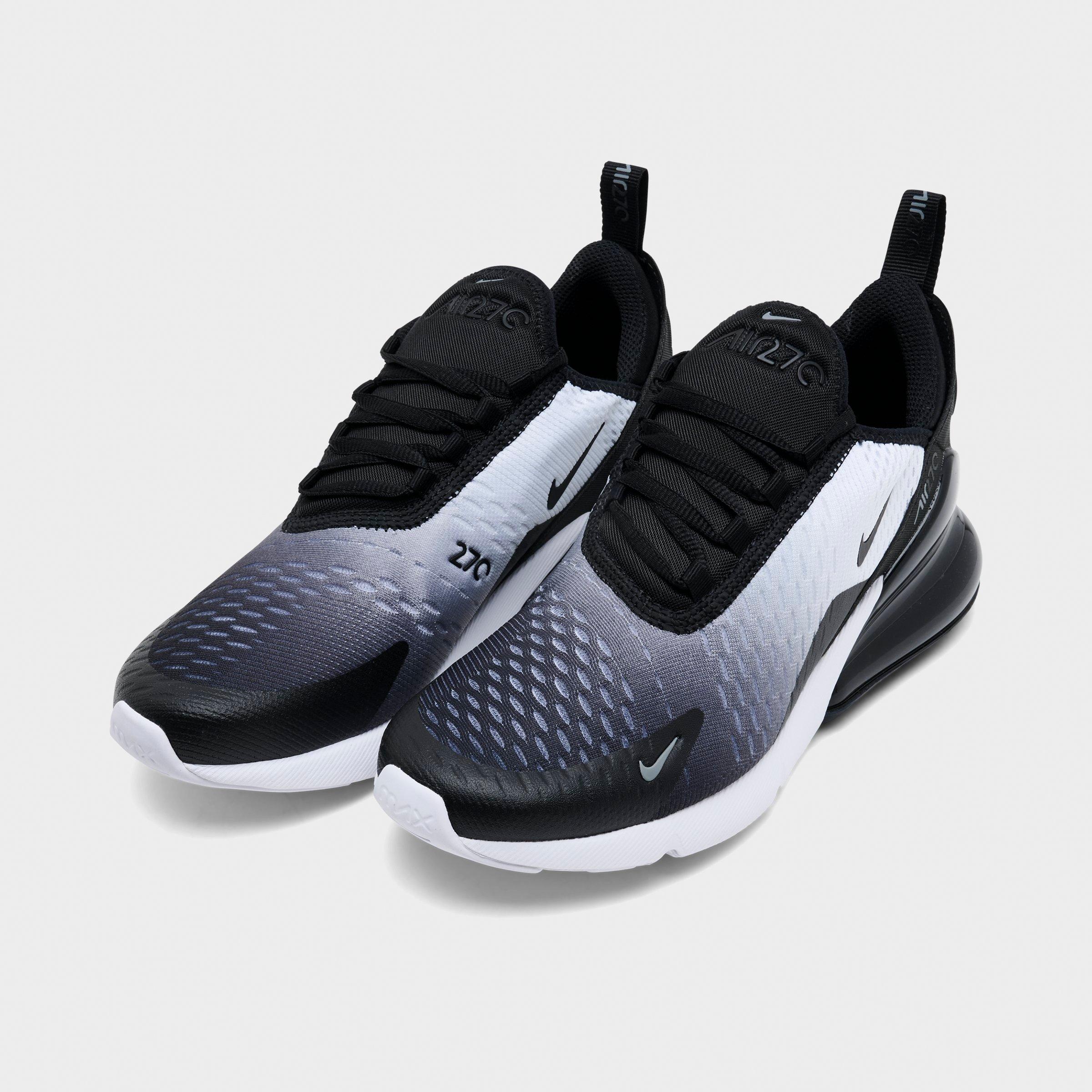 Big Kids' Nithtke Air Max 270 Casual Shoes - Black/White/Cool Grey/Black - Both shoes facing left