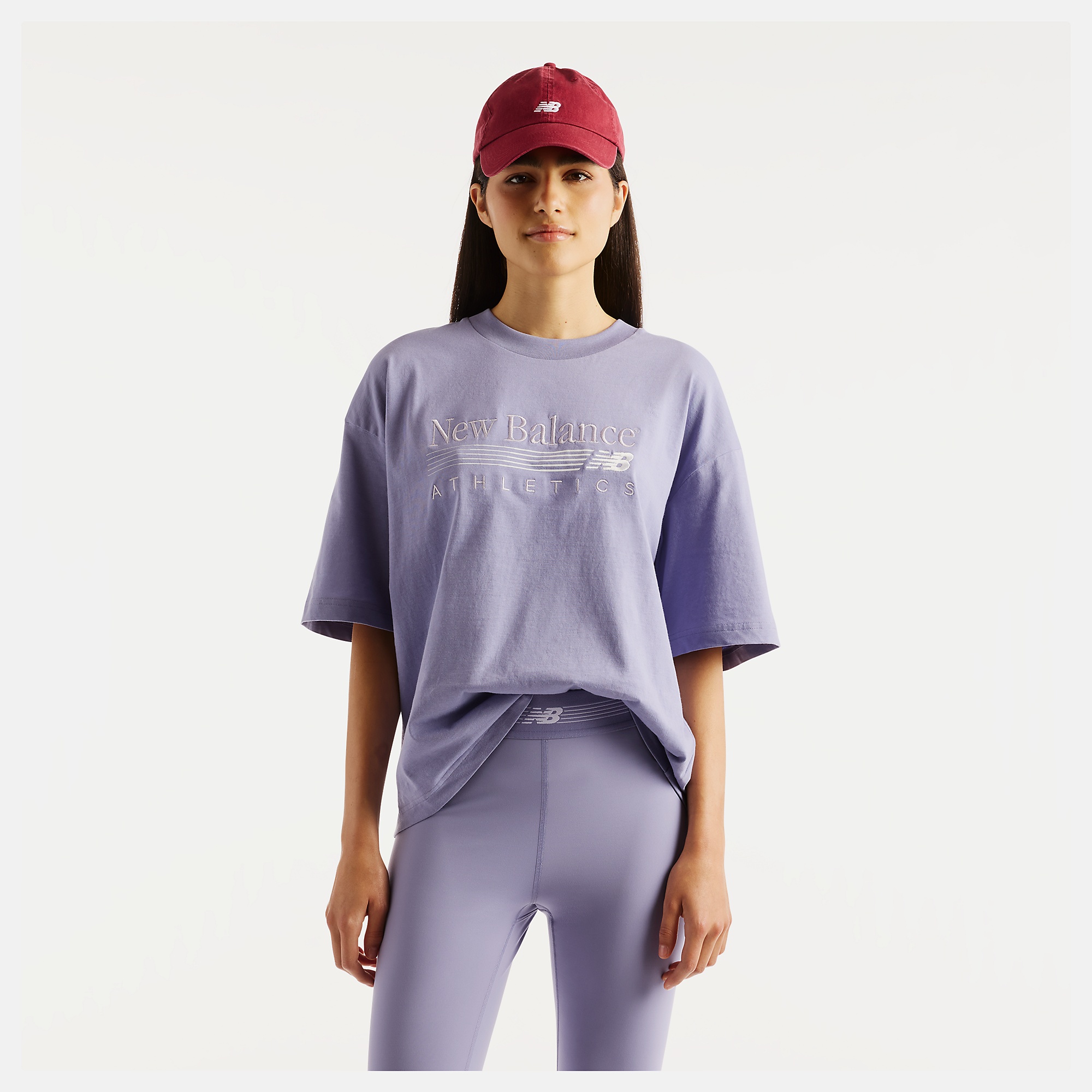 New Balance Trackside Oversized T-Shirt, WT6297MKDSV