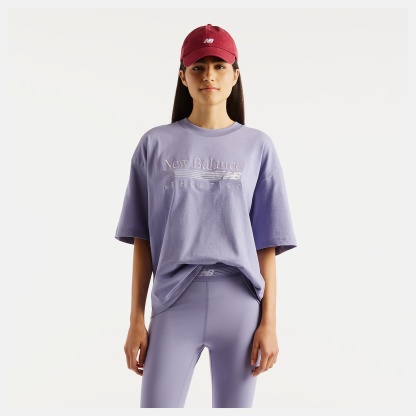 New Balance Trackside Oversized T-Shirt, WT6297MKDSV