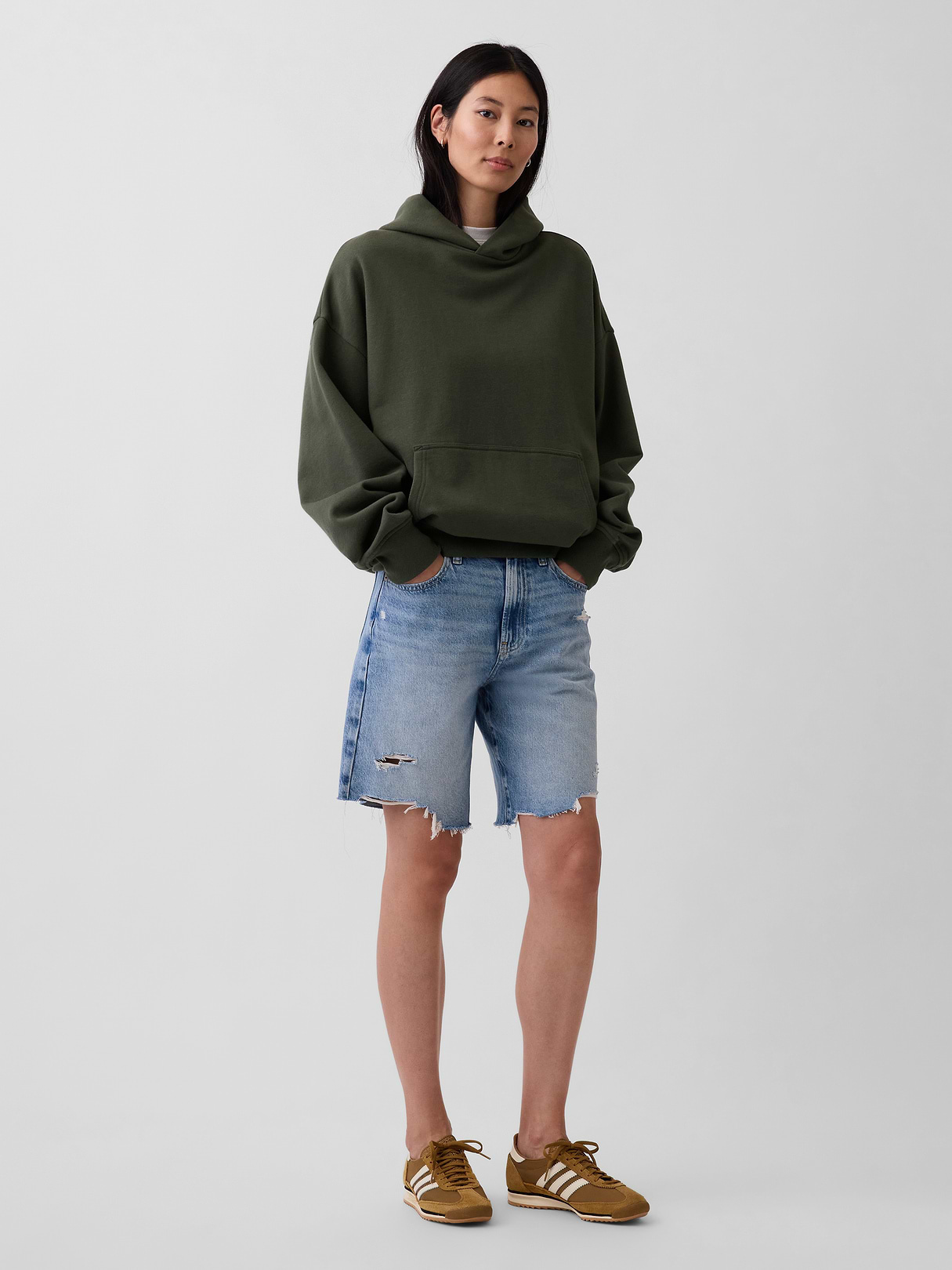 Adult Heavyweight Oversized Hoodie - DEEP DEPTHS GREEN