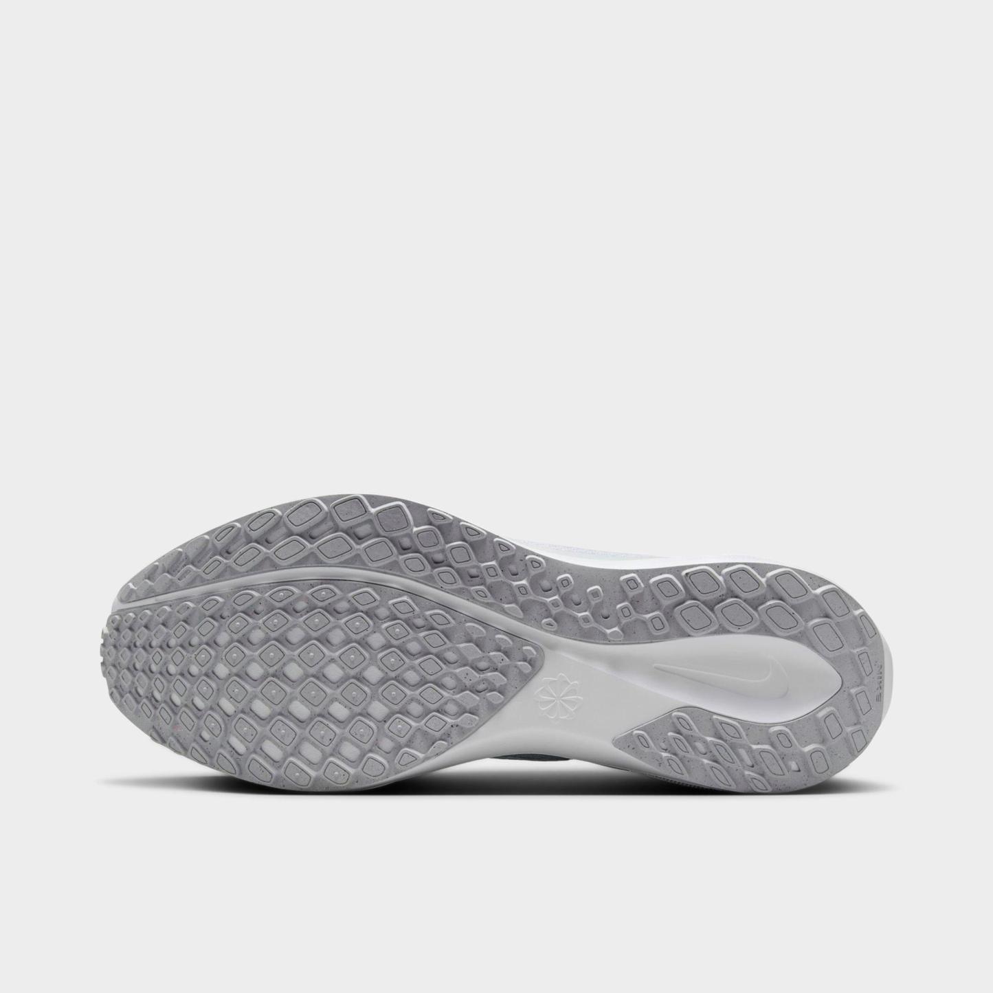 Men's Nithtke Pegasus 41 Running Shoes - White/Pure Platinum/Metallic Silver/White - Bottom view