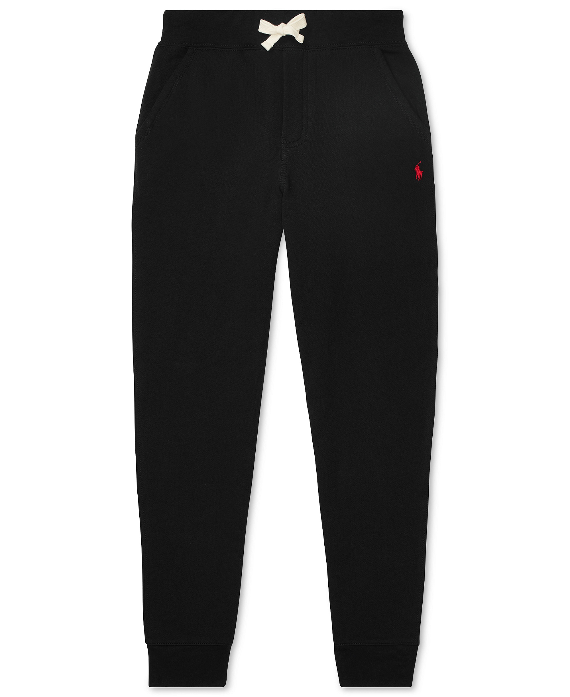 Polo Ralph Lauren Boys' 8-20 Cotton Fleece Drawstring Joggers - Black