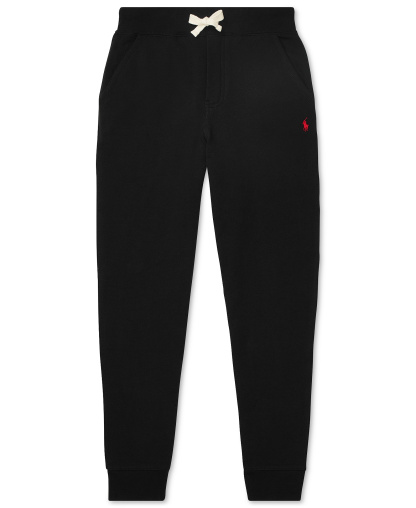 Polo Ralph Lauren Boys' 8-20 Cotton Fleece Drawstring Joggers - Black