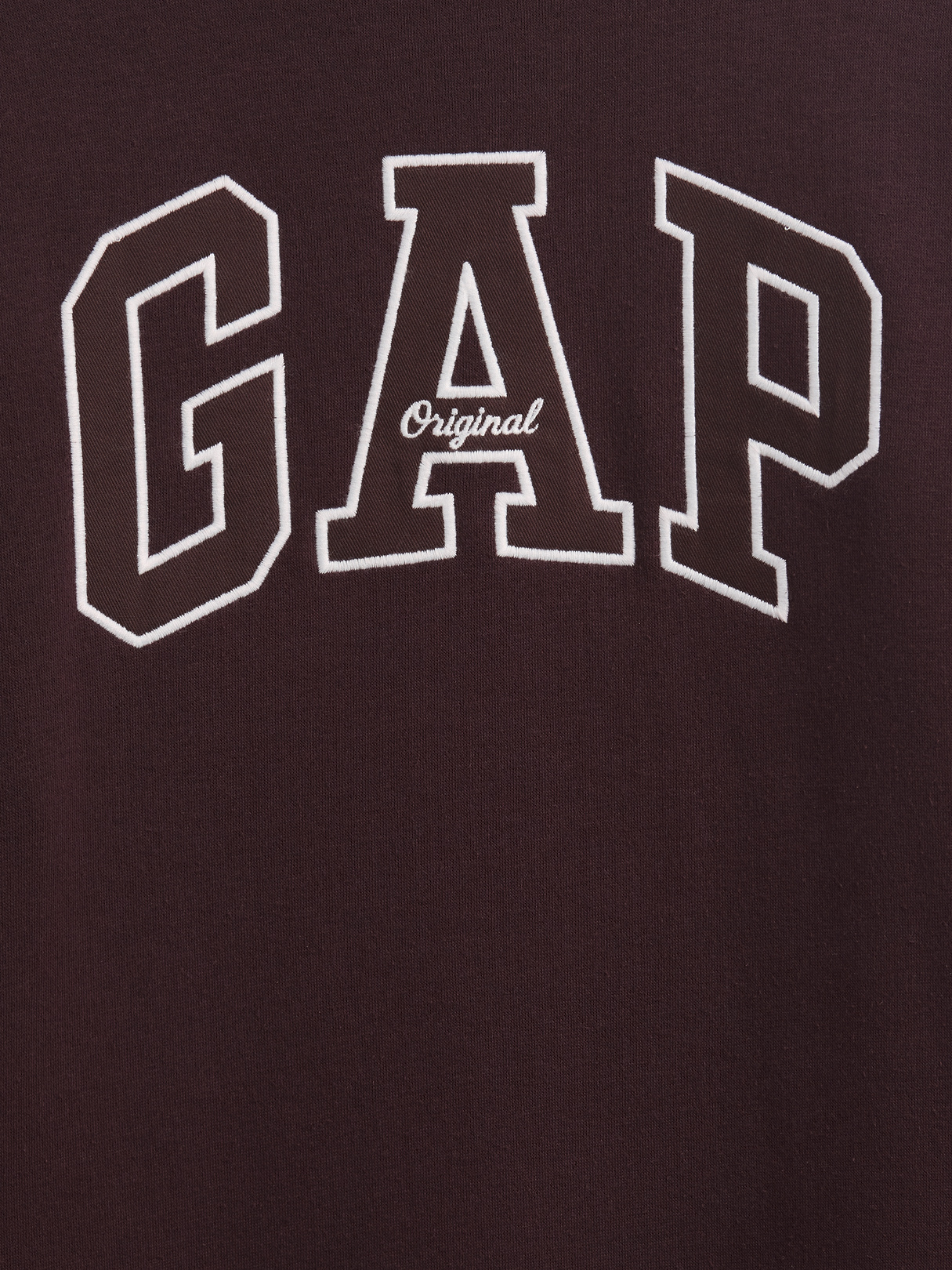 VintageSoft Oversized Mockneck Logo Sweatshirt - Brown