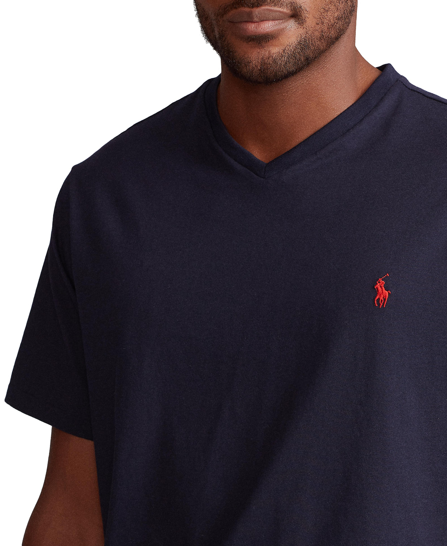 Polo Ralph Lauren Men's Big & Tall V-Neck T-Shirt - Ink