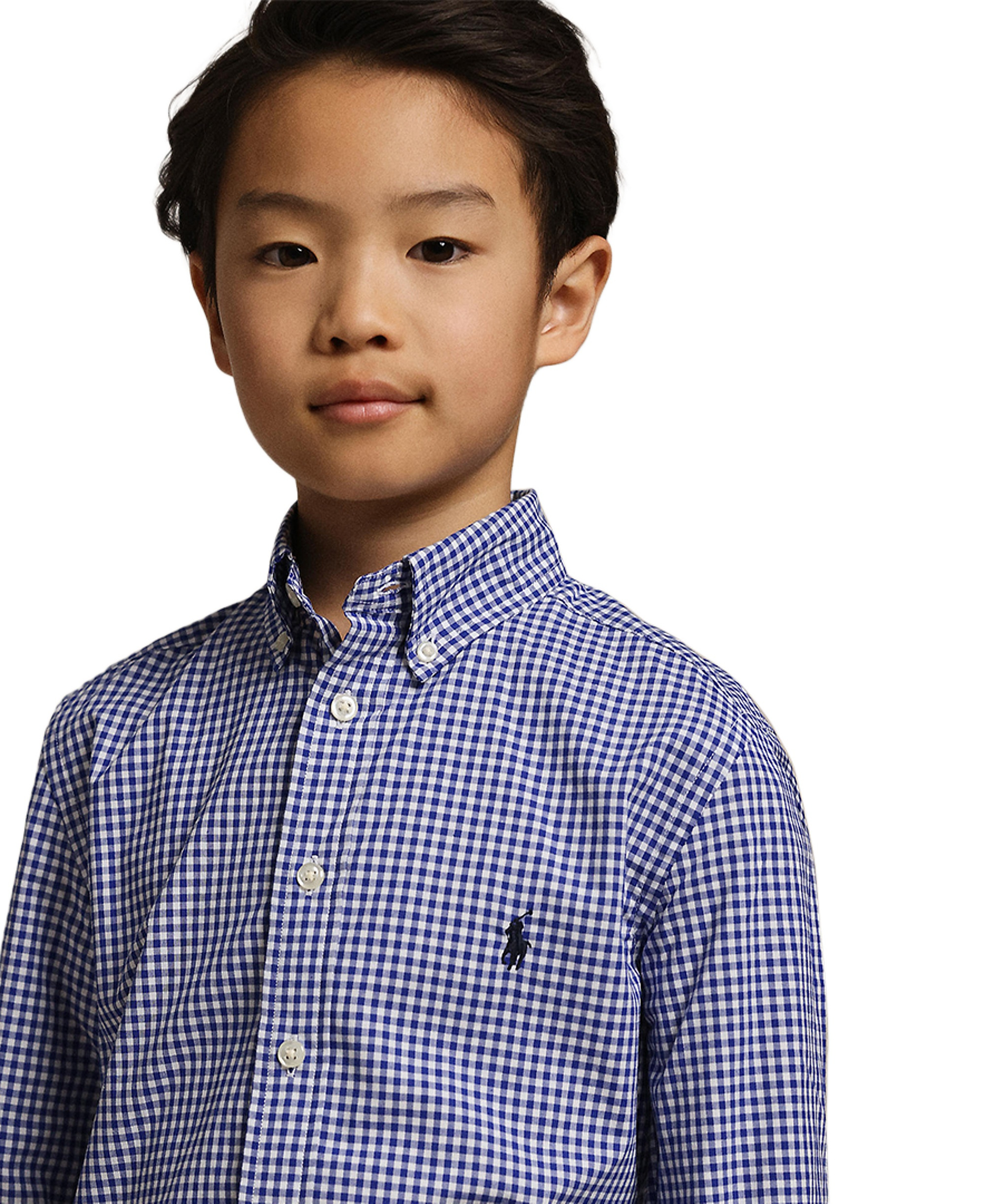 Polo Ralph Lauren Big Boys Gingham Cotton Poplin Shirt - Blue Multi