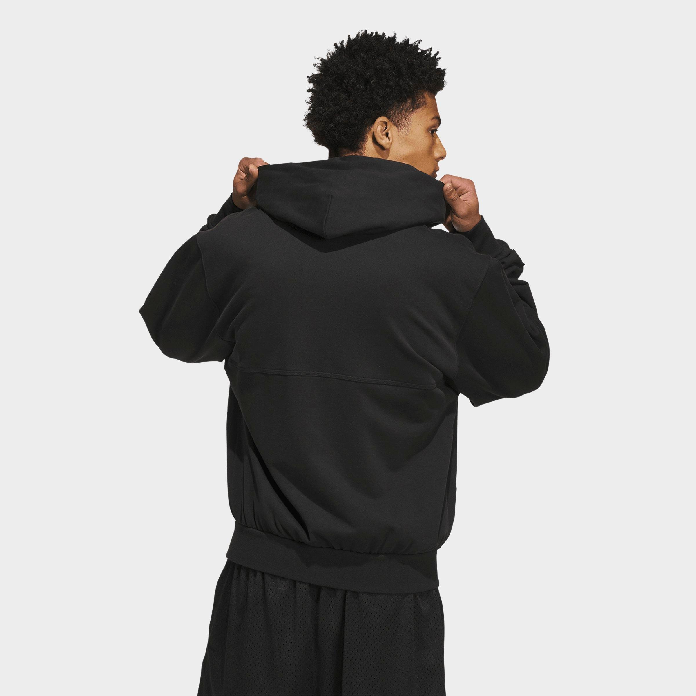 Men's adidas Anthony Edwards Foundation Full-Zip Hoodie - Black