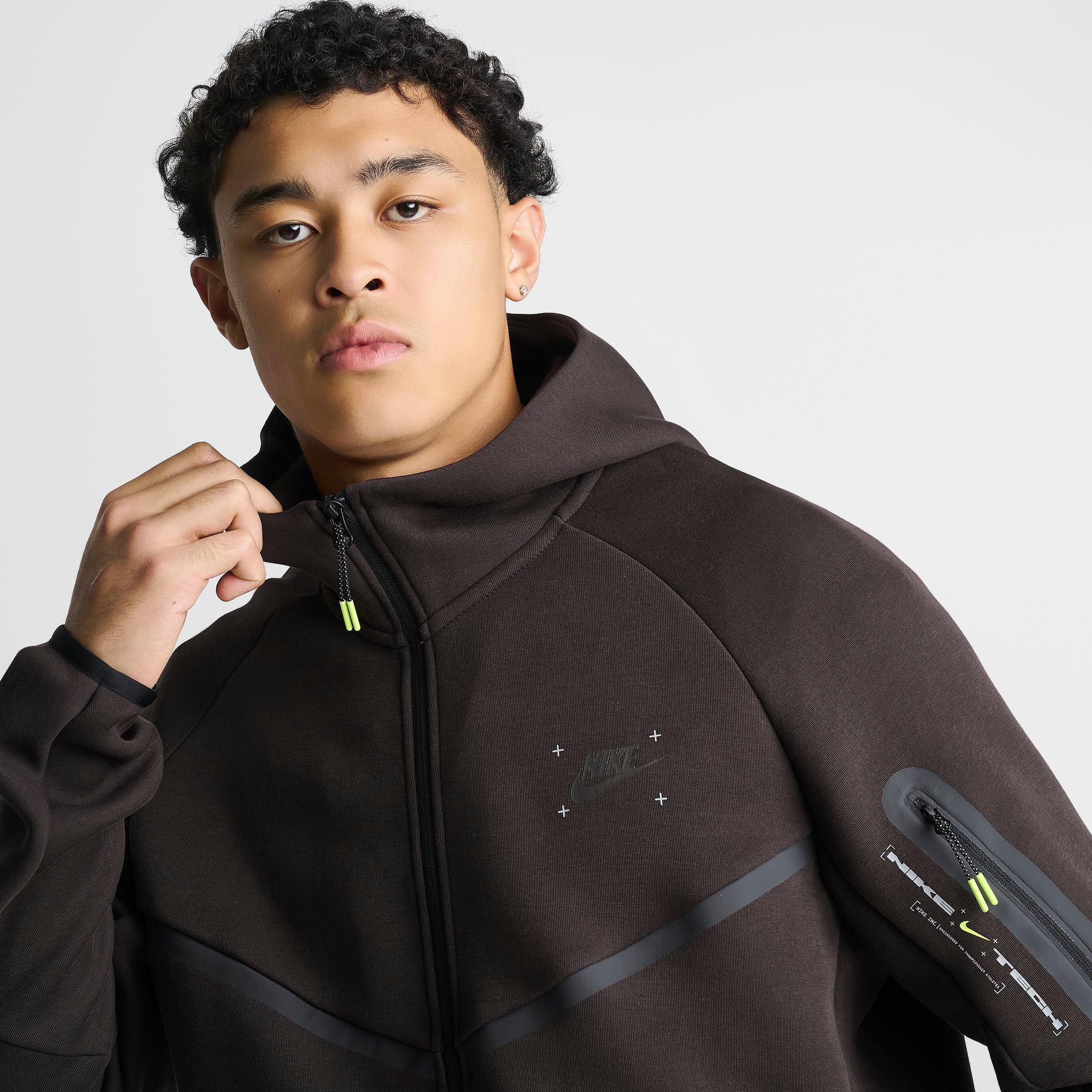 Men's Nithtke Tech Fleece Windrunner Graphic Full-Zip Hoodie - Velvet Brown/Black