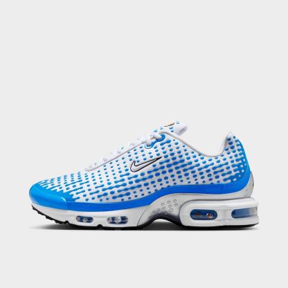 Men's Nike Air Max Plus VII Casual Shoes - White/Blue Crystal/Metallic Silver/White