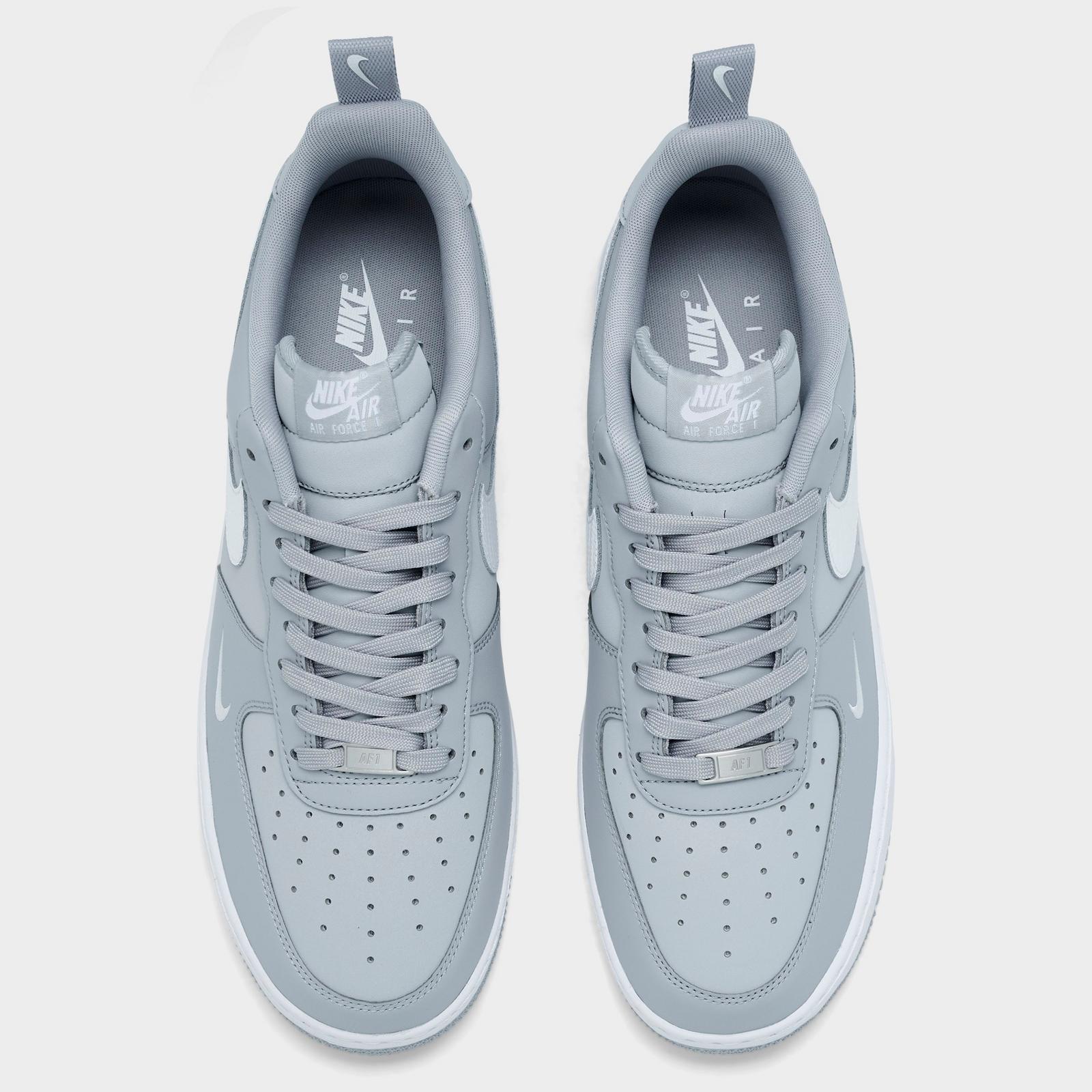 Men's Nike Air Force 1 '07 LV8 Casual Shoes - Wolf Grey/White/Wolf Grey