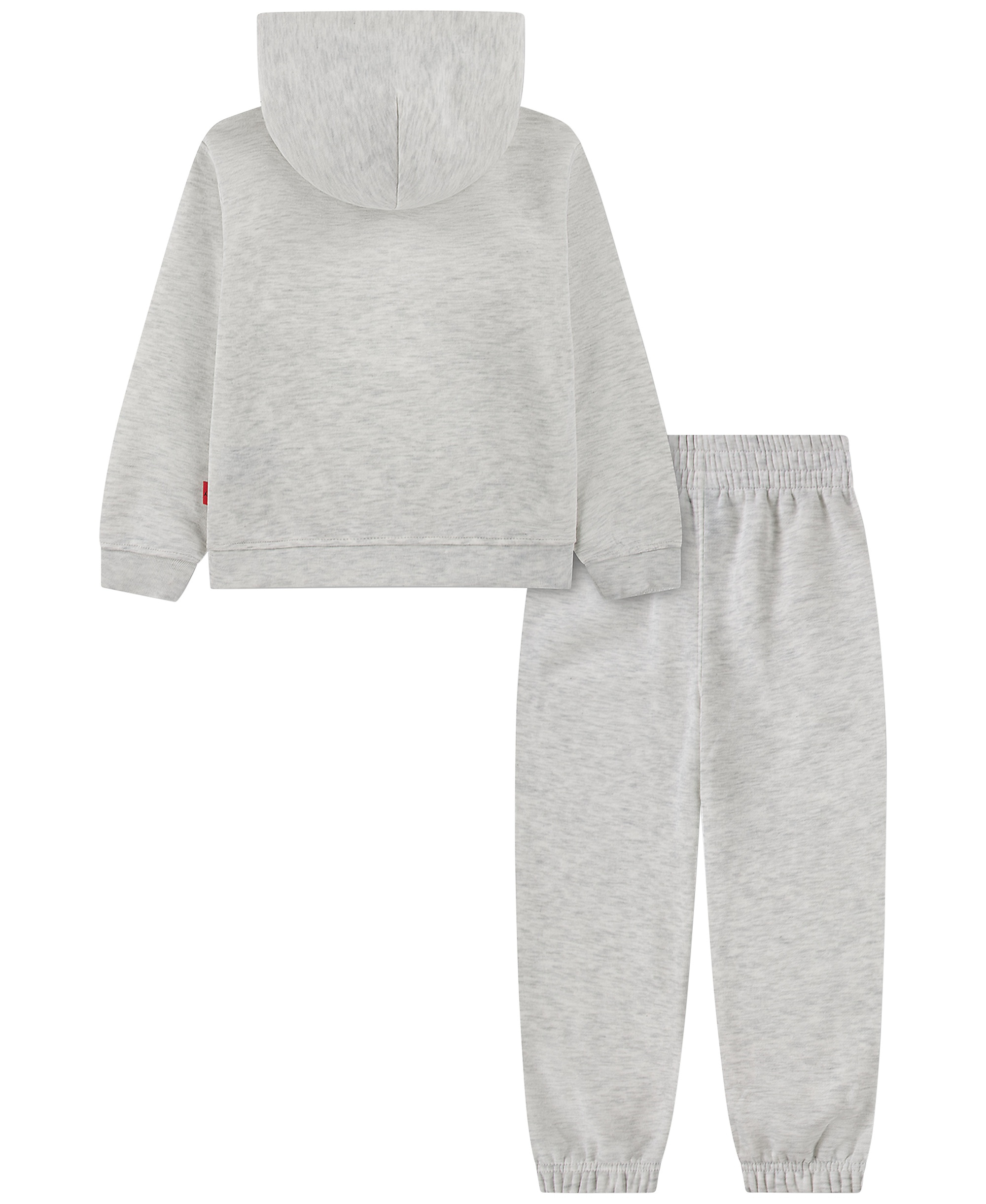Jordan Boys' 4-7 Long-Sleeve Hoodie and Pants, 2-Piece Set - Neutral Gray Heather