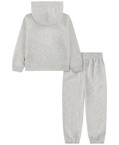 Jordan Boys' 4-7 Long-Sleeve Hoodie and Pants, 2-Piece Set - Neutral Gray Heather