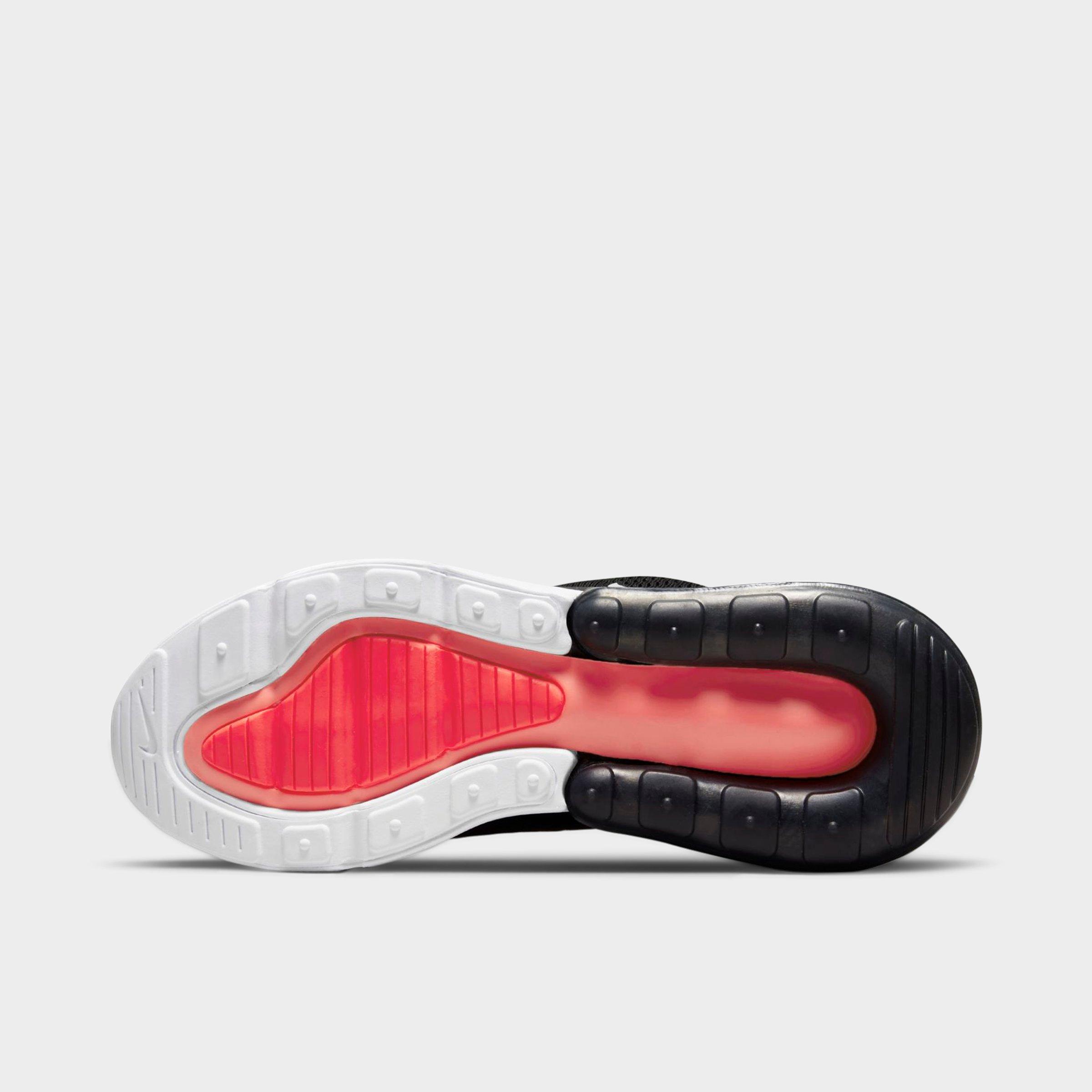 Big Kids' Nithtke Air Max 270 Casual Shoes - Black/Anthracite/White - Bottom view
