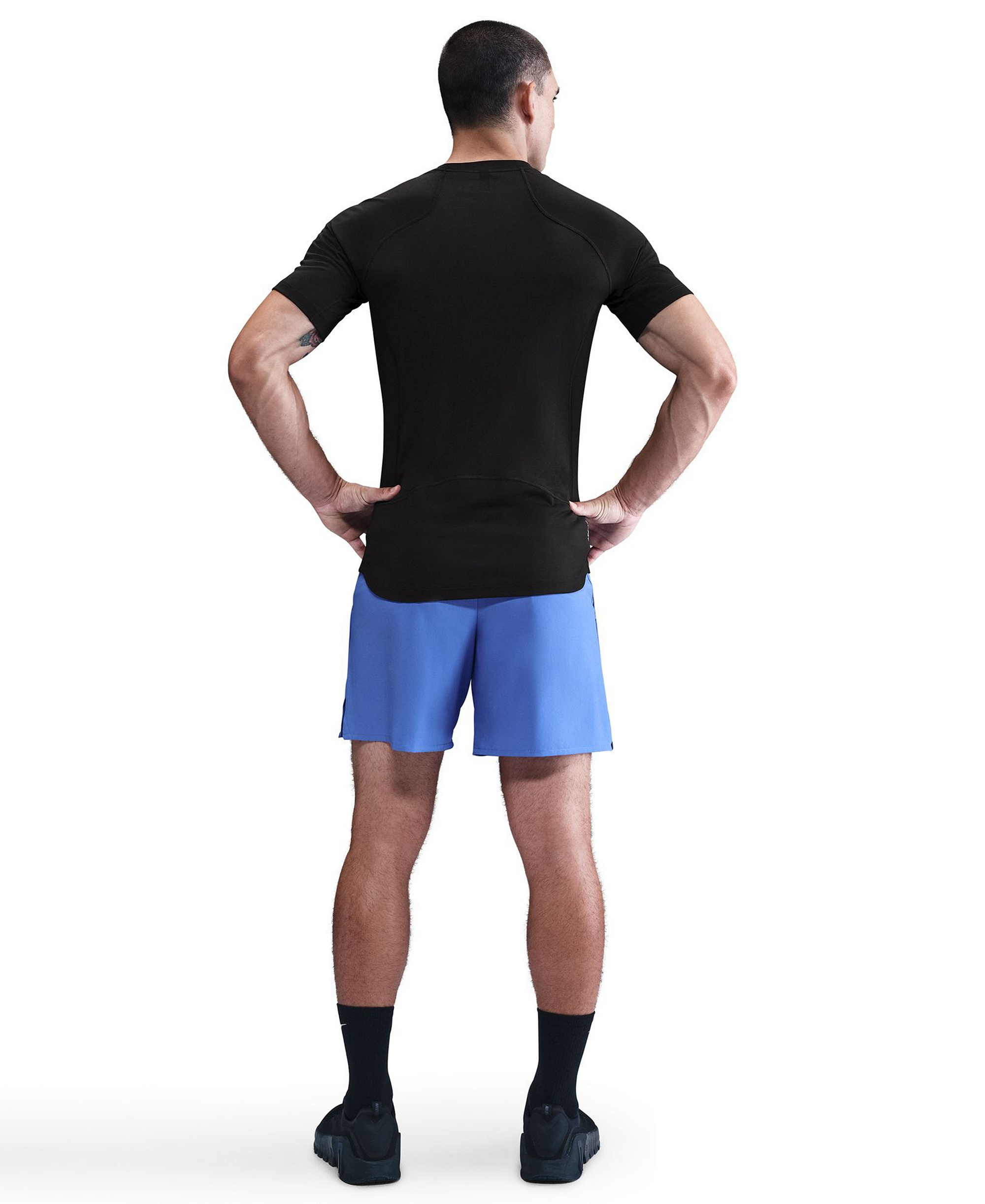 Nike Men's Pro Training Dri-Fit Short-Sleeve T-Shirt - Black/White