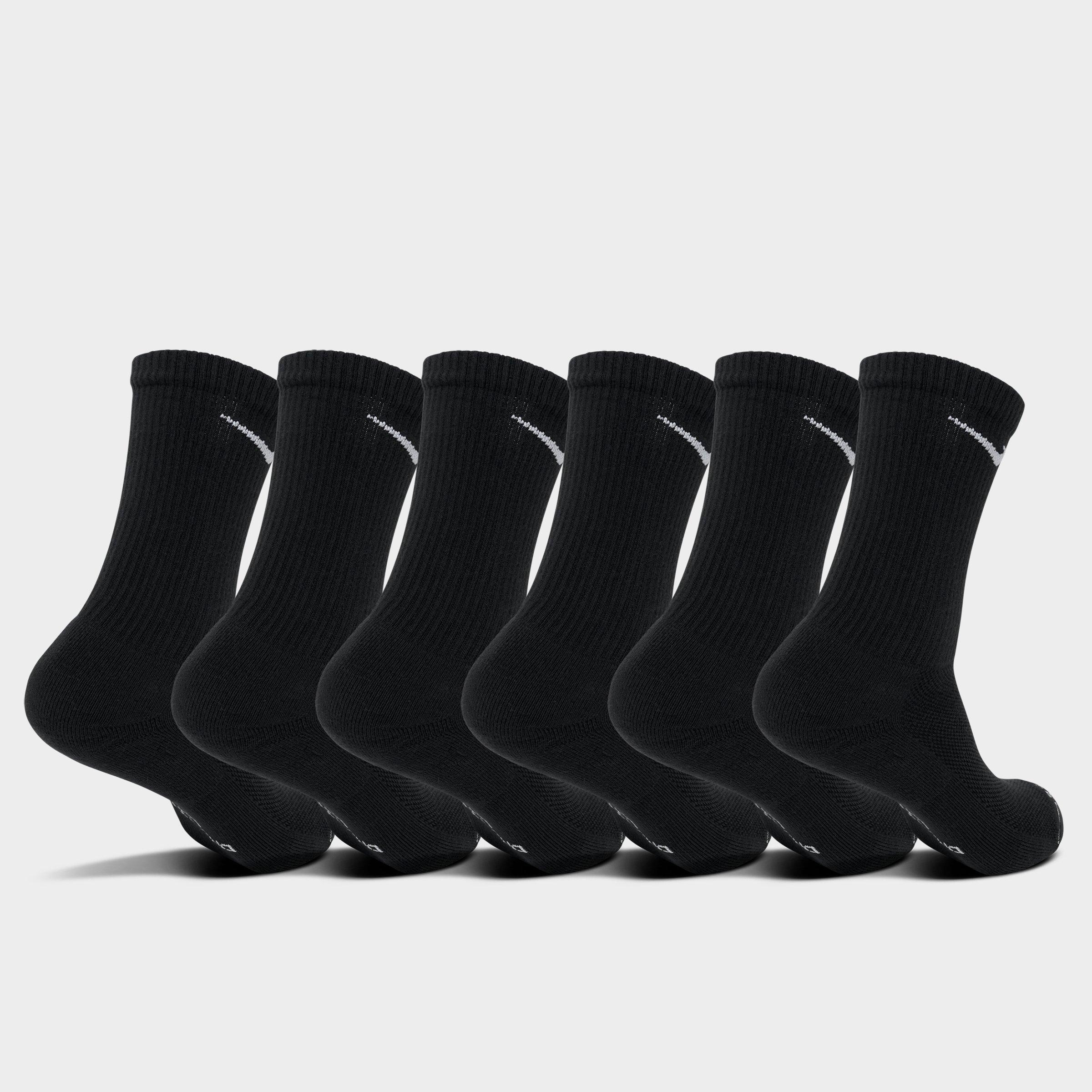 Nithtke Everyday Elevated Crew Socks (6-Pack) - Black/White
