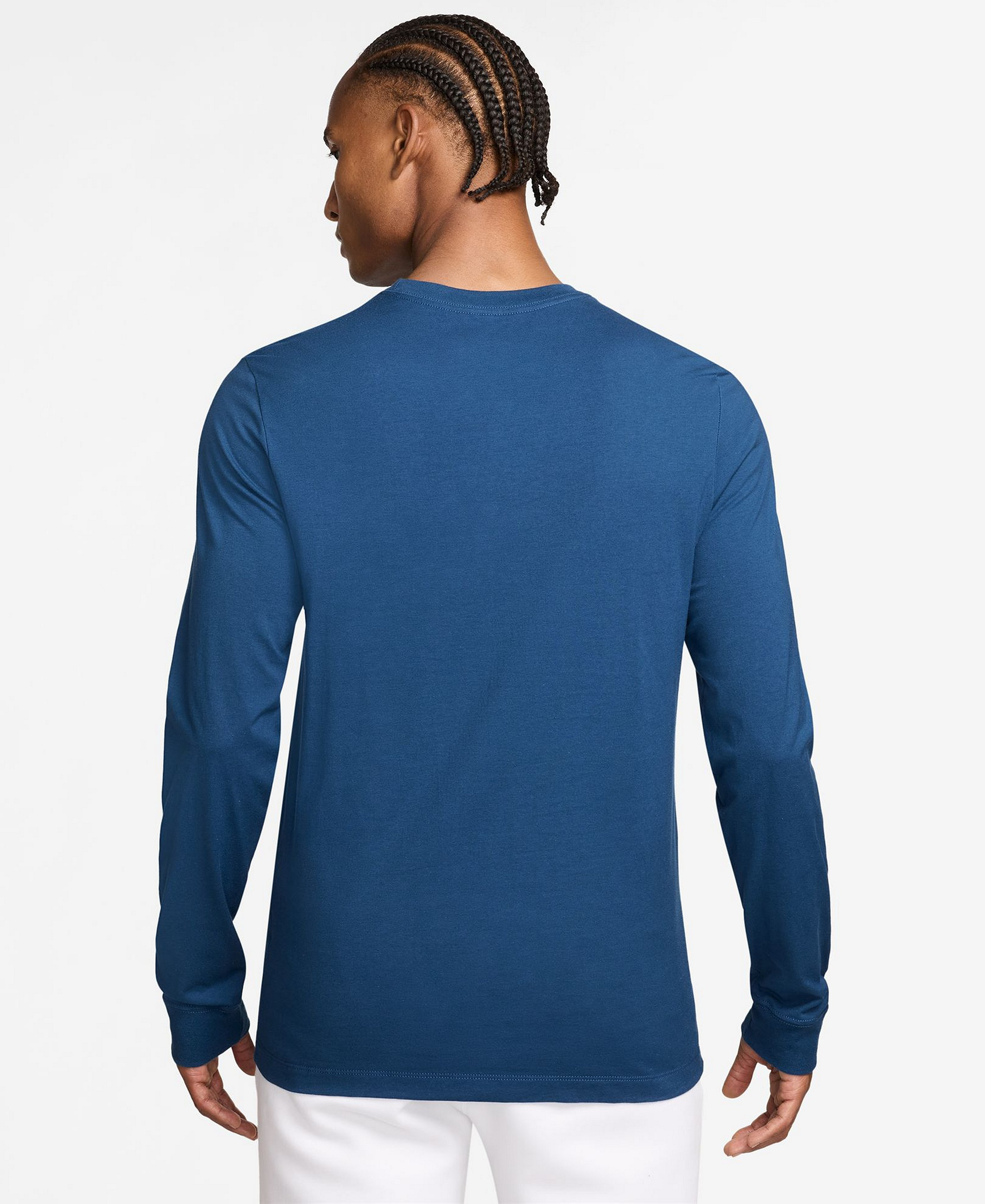 Nike Men's Sportswear Club Long-Sleeve T-Shirt - Court Blue