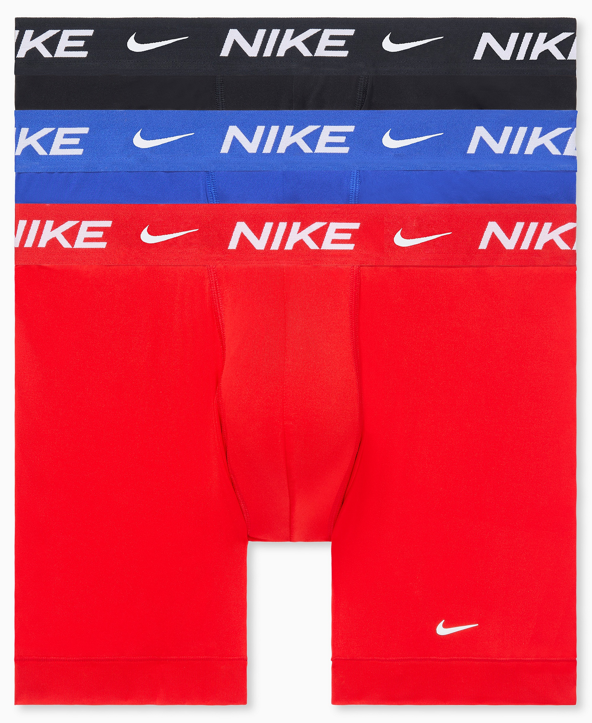 Nike Men's Essential Micro Boxer Briefs, 3-Pack - University Red/Game Royal/Black