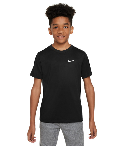 Nike Boys' and Girls' 6-20 Legend Dri-FIT Logo Graphic T-Shirt - Black