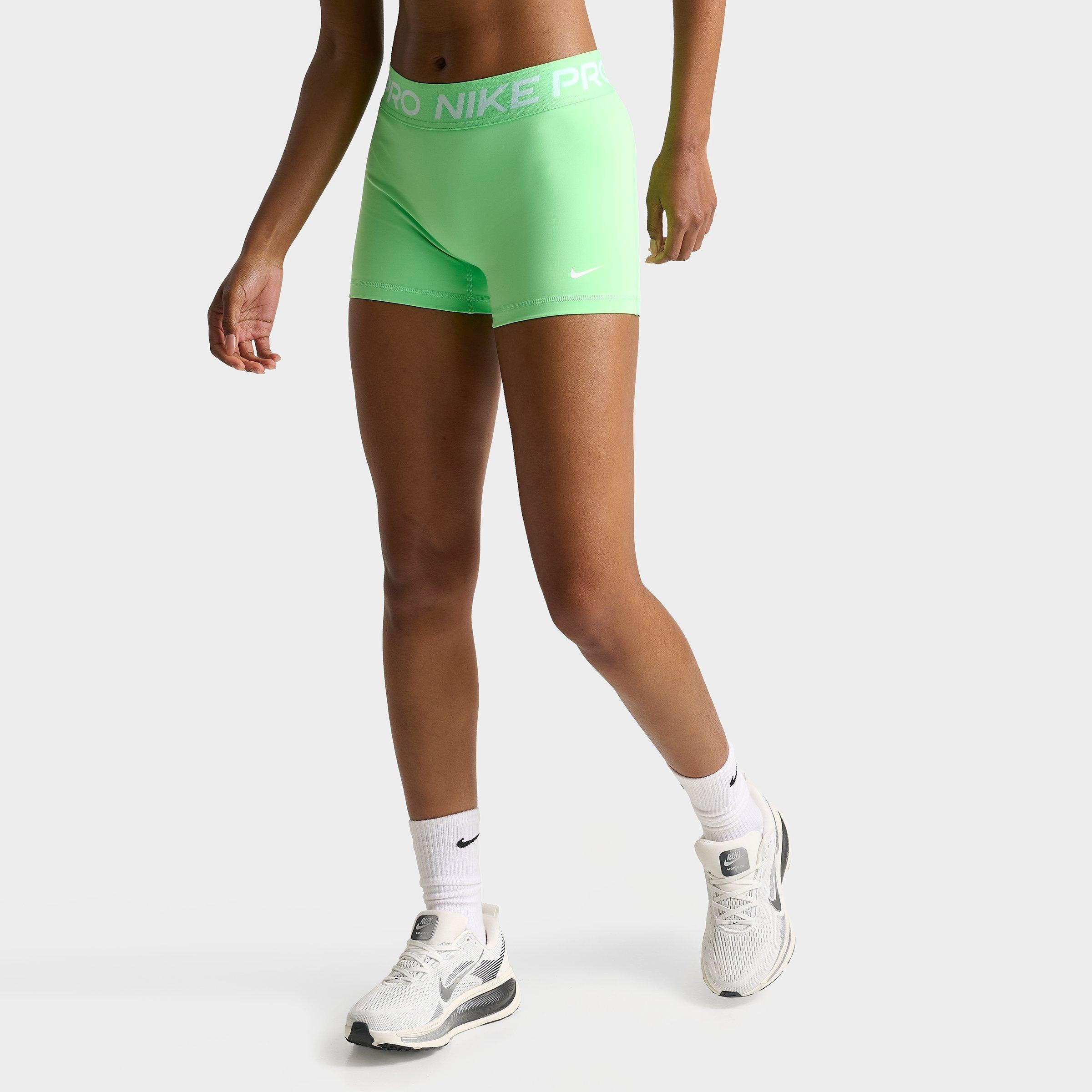 Women's Nithtke Pro Mid-Rise 3" Biker Shorts - Illusion Green/White