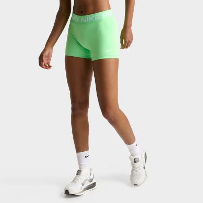 Women's Nithtke Pro Mid-Rise 3" Biker Shorts - Illusion Green/White
