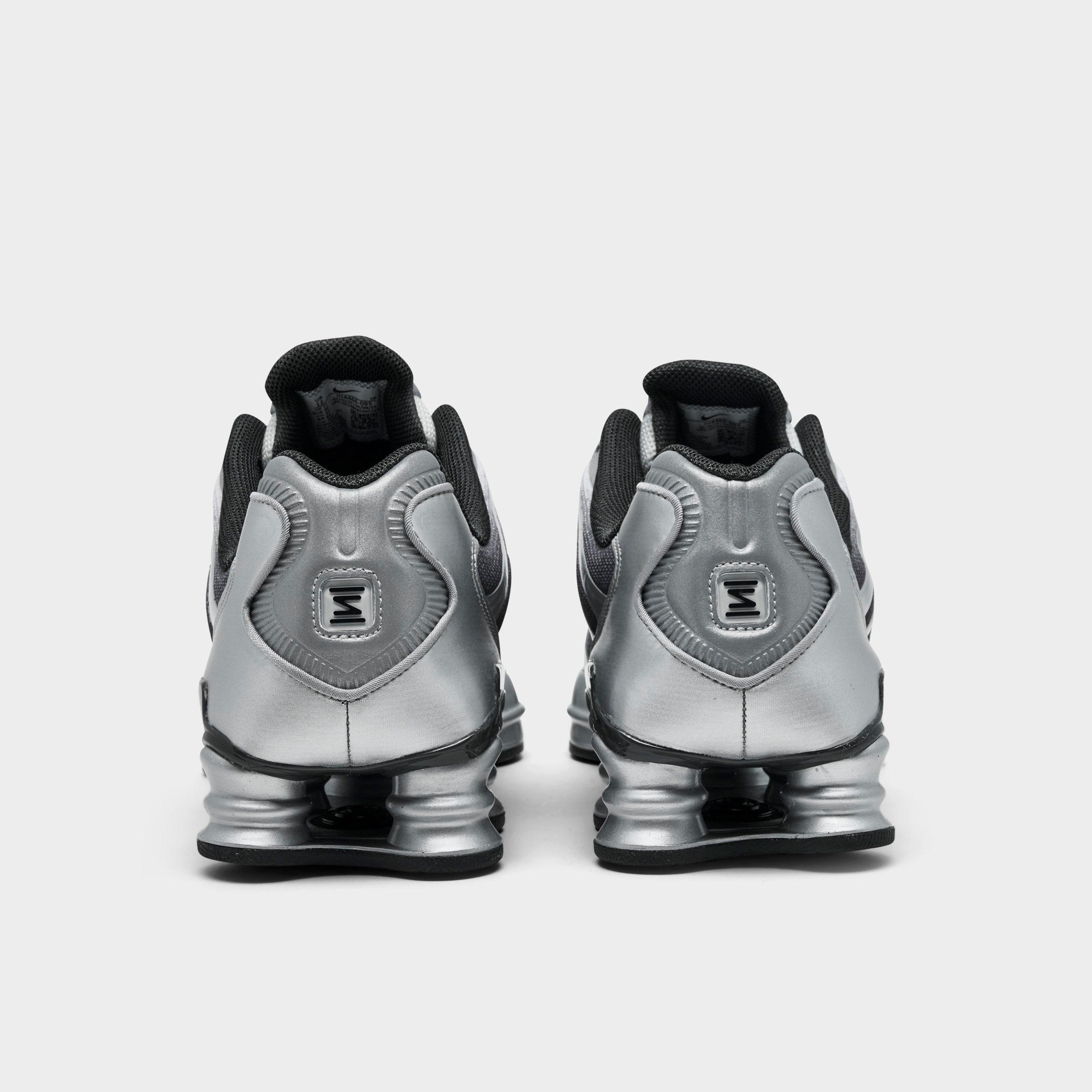 Men's Nithtke Shox TL Casual Shoes - Part 2 - Metallic Silver/Summit White/Wolf Grey/Anthracite/Black - Back view