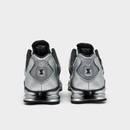 Men's Nithtke Shox TL Casual Shoes - Part 2 - Metallic Silver/Summit White/Wolf Grey/Anthracite/Black - Back view