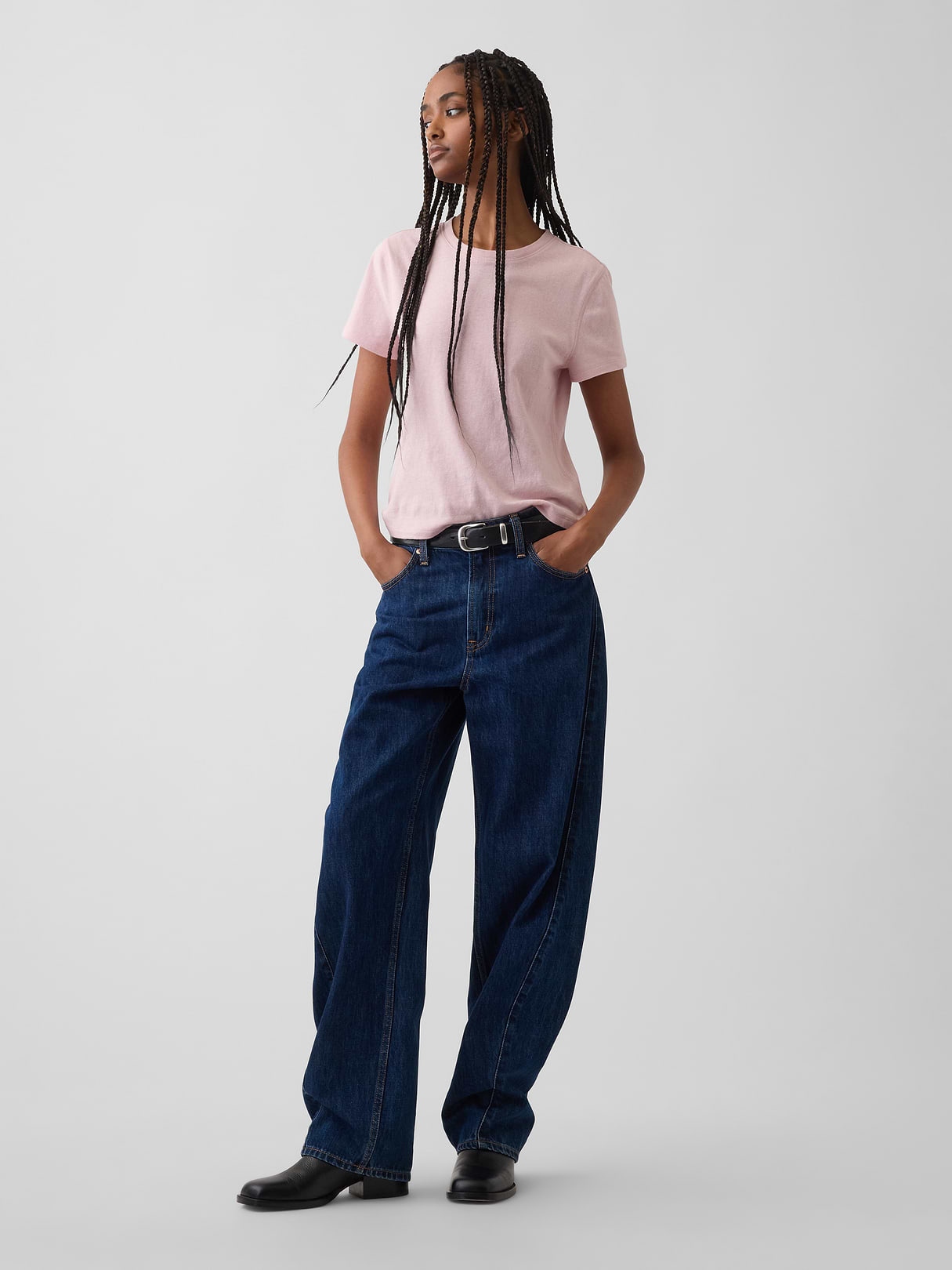 100% Cotton Authentic Shrunken T-Shirt - Primitive pink