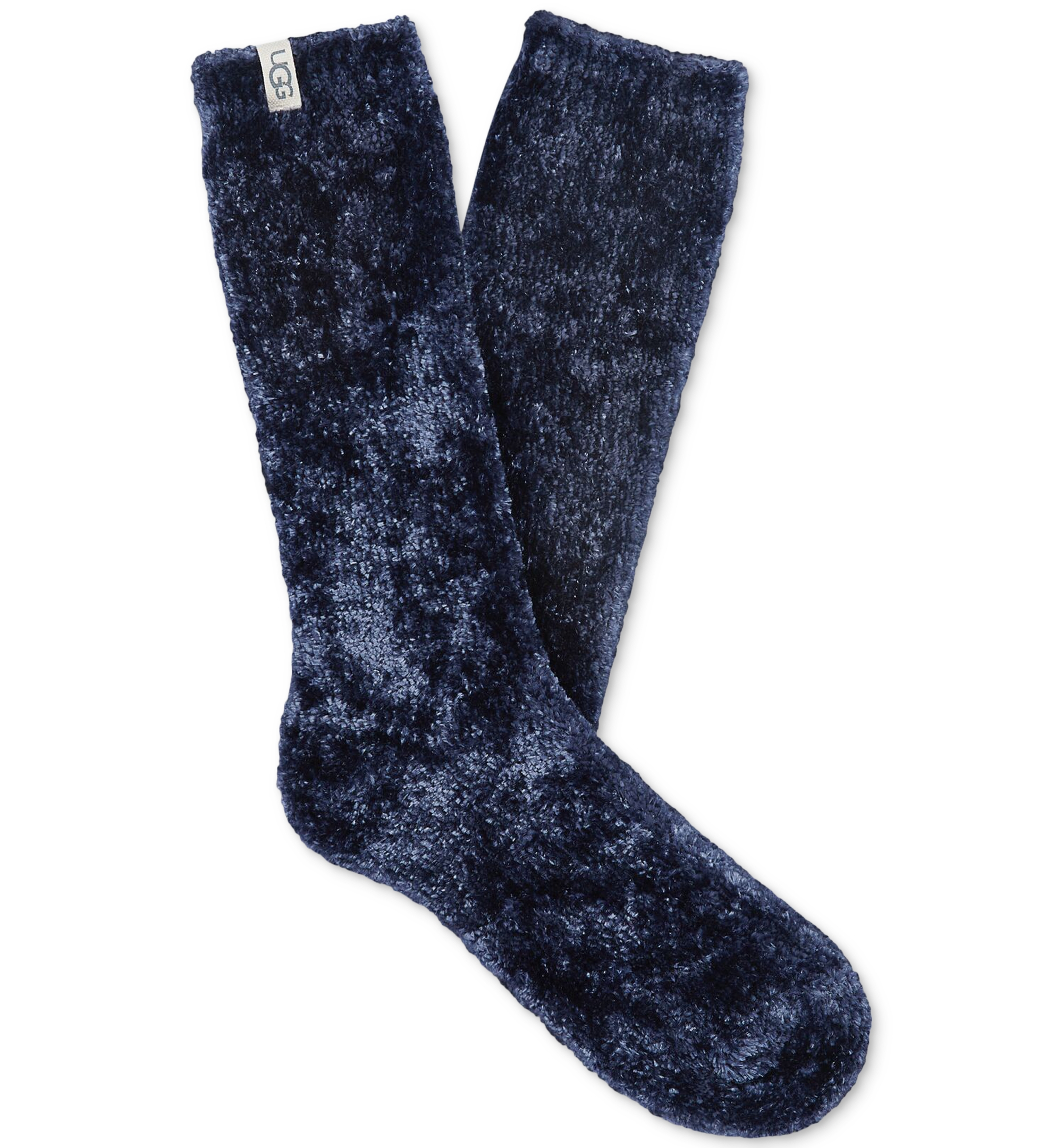 UGG Women's Leda Cozy Knit Crew Socks - Navy