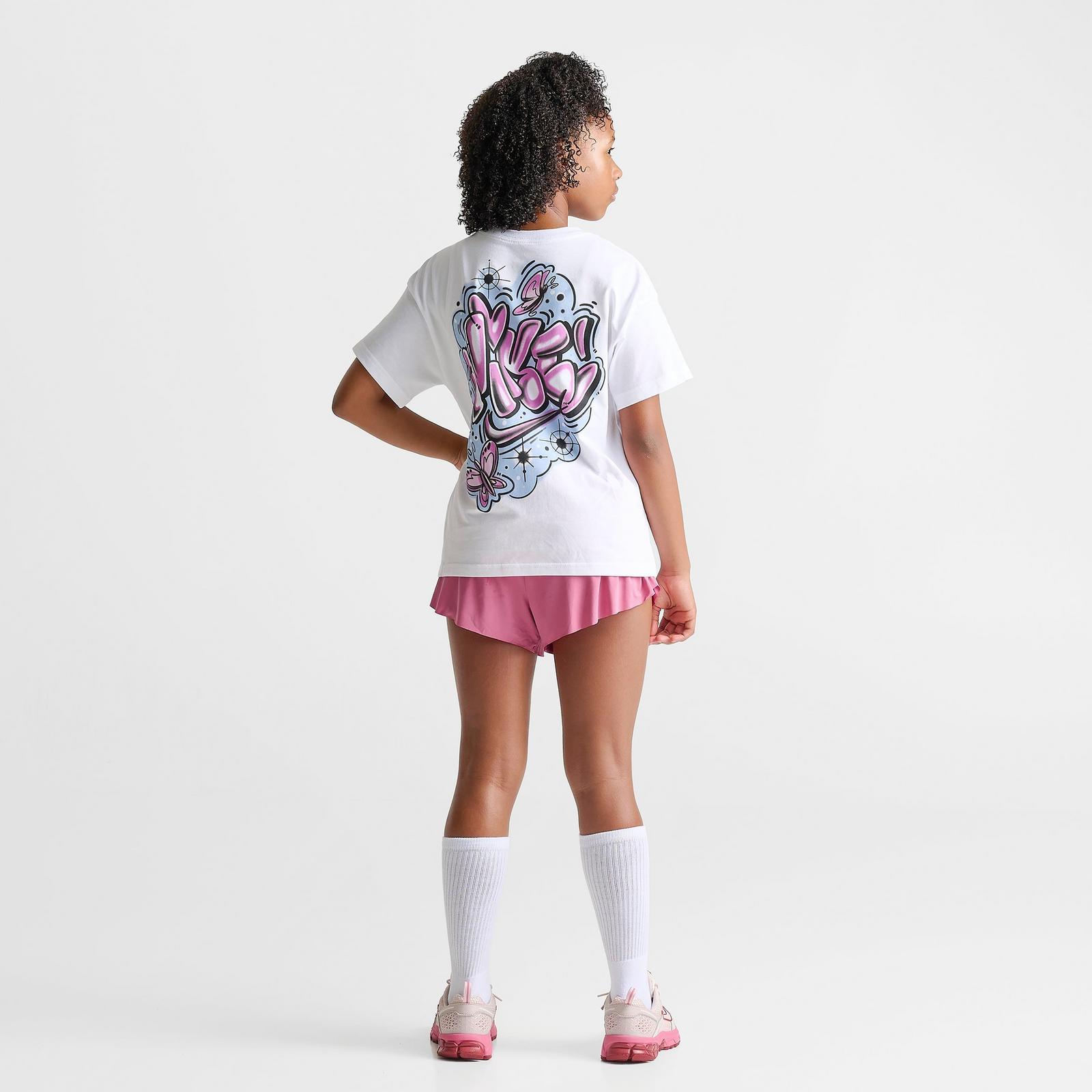 Girls' Big Kids' Nike Sportswear Doodle T-Shirt - White