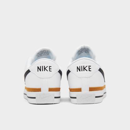 Men's Nithtke Court Legacy Next Nature Casual Shoes - White/Desert Ochre/Black - Back view