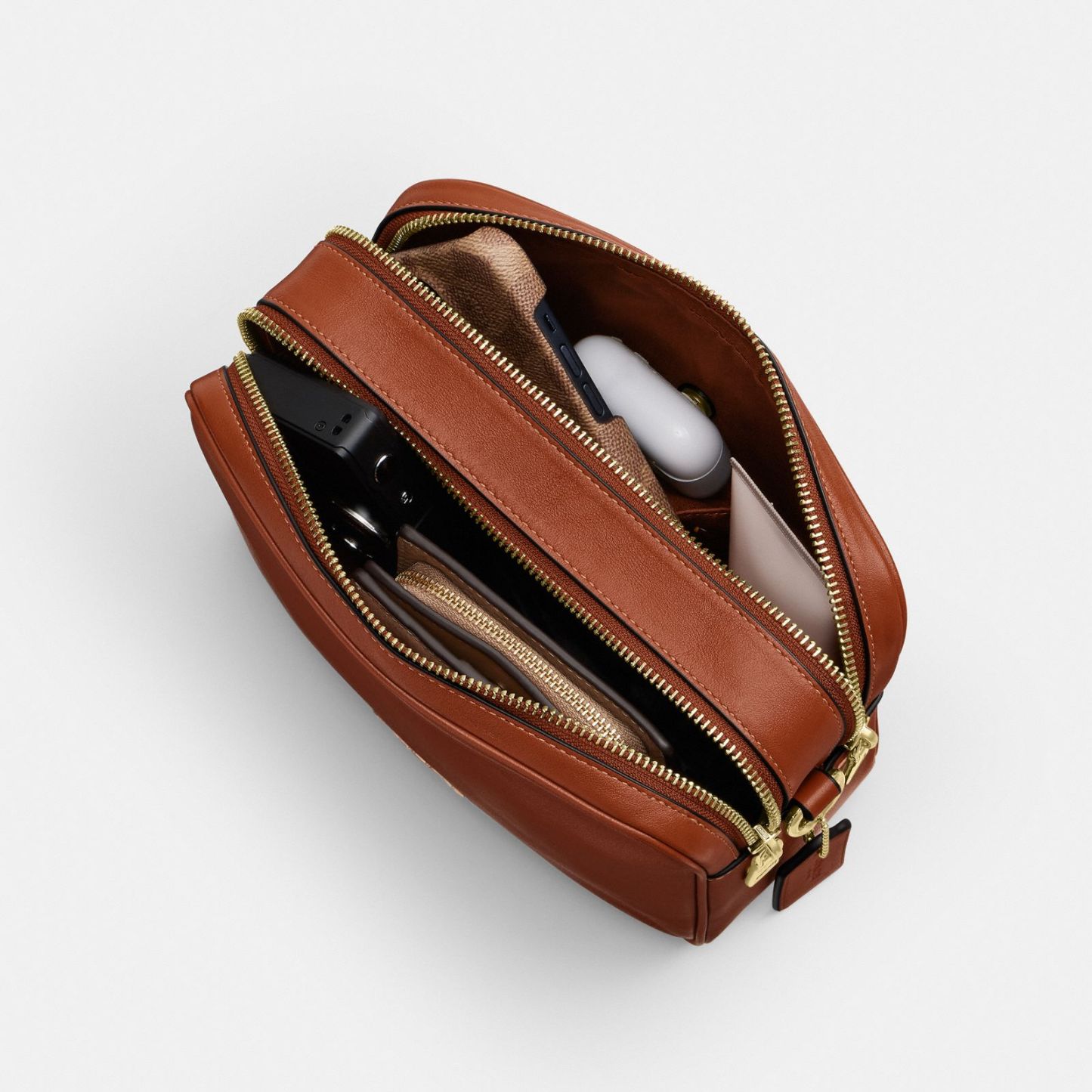 Carey Crossbody Bag - Gold/Cinnamon - view 5