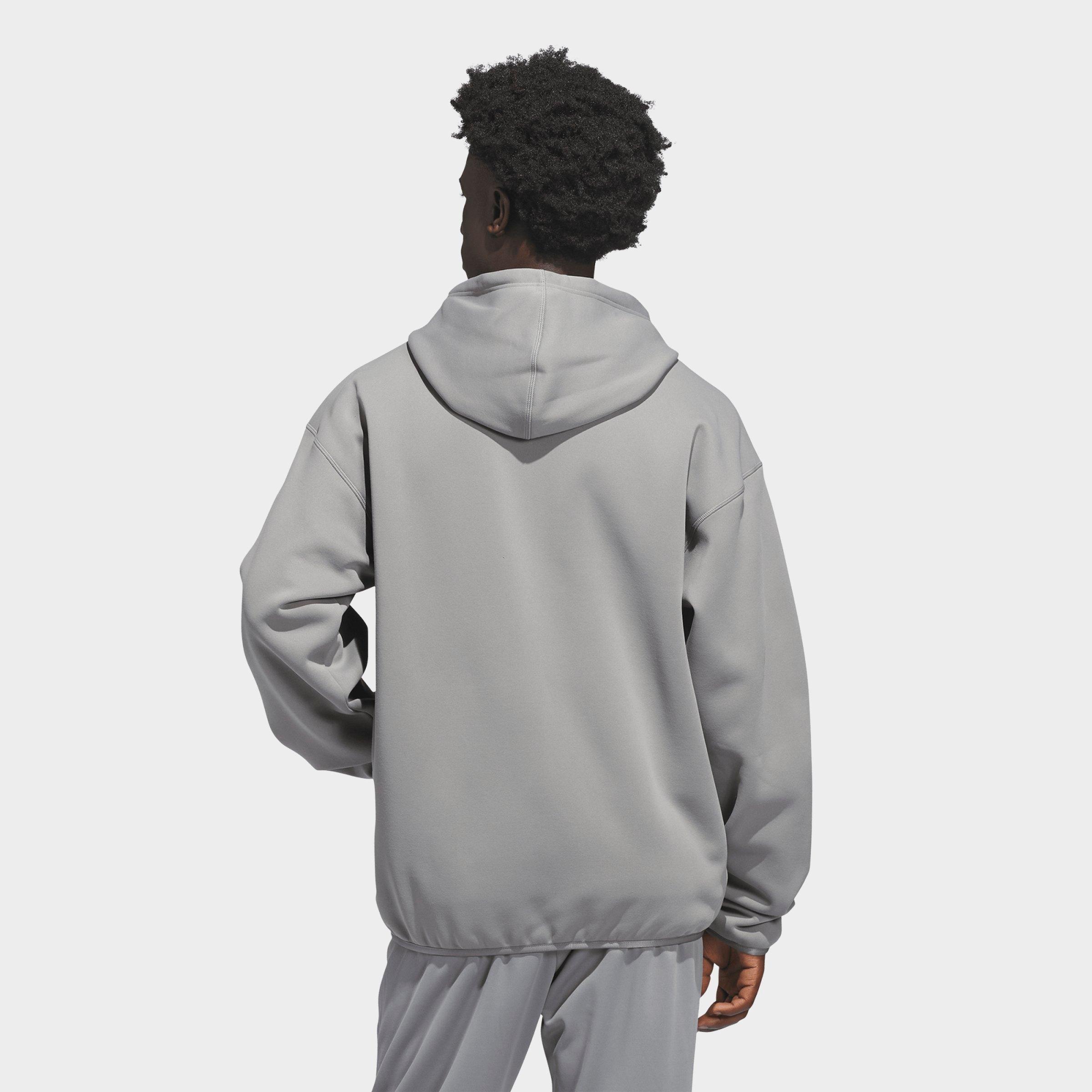 Men's adidas Basketball Crazy Warm Full-Zip Hoodie - Grey/Black