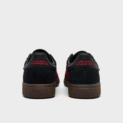 Big Kids' adidas Originals Handball Spezial Casual Shoes - Part 1 - Core Black/Pure Ruby - Back view